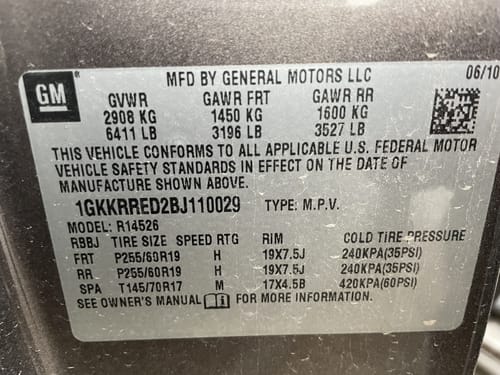 2011 GMC Acadia