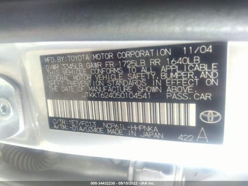 2005 Scion Xa